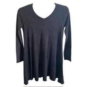 NWT Natural Life Women's Black Long Sleeve Crew Neck Dress, Extra Small